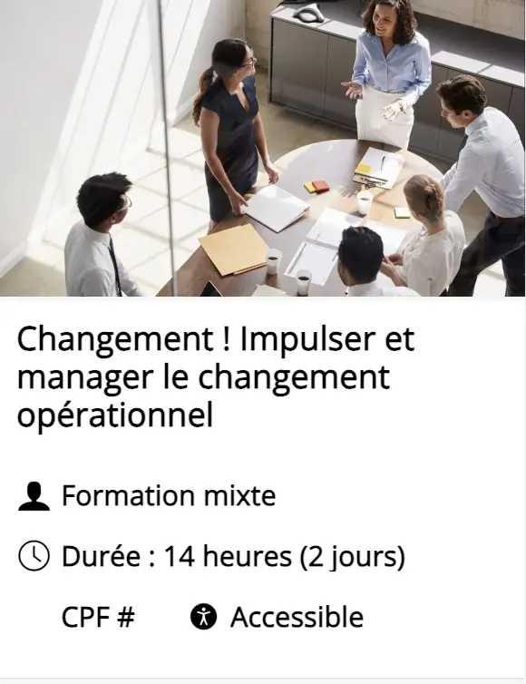 Changement Impulser et manager le changement opérationnel