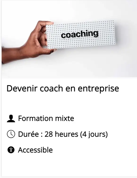 Devenir coach en entreprise