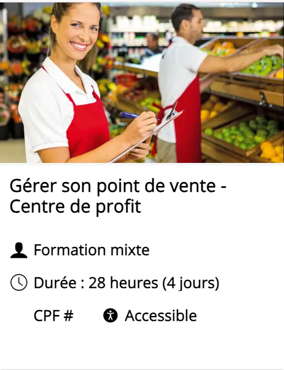 Gérer son point de vente