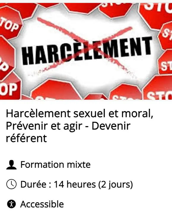 Harcèlement formation