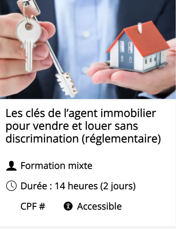 Les clés de lagent immobilier réglementation et discrémination