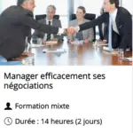 Manager efficacement ses n&eacute;gociations