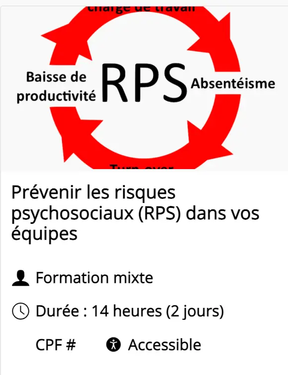 Identifier et agir face Risque Psychosociaux en entreprises RPS