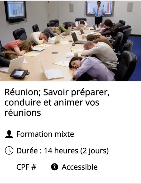 Réunion savoir préparer et conduire vos réunions