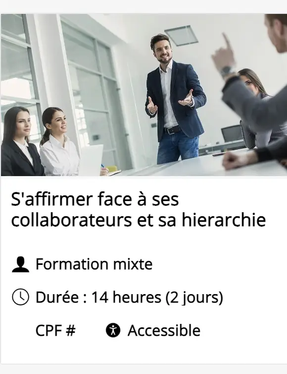 Saffirmer face à ses collaborateurs   Affirmation de soi