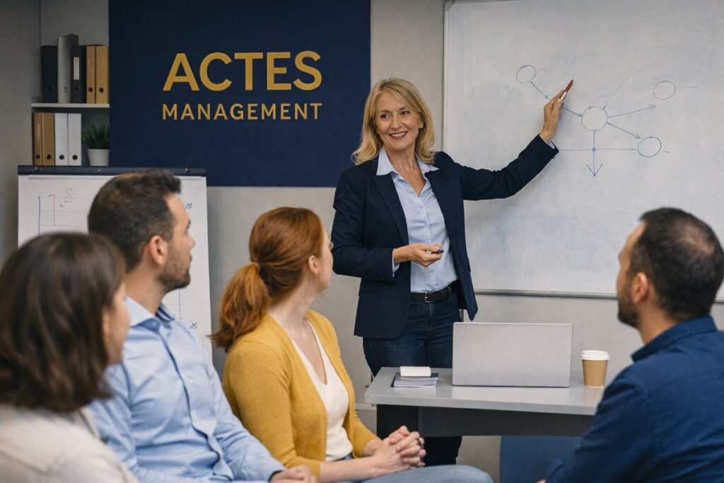Formation management et leadership anim&eacute;e par ACTES MANAGEMENT