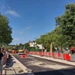 Chantier de voirie avenue Albert-Bedouce à Toulouse en mai 2026.